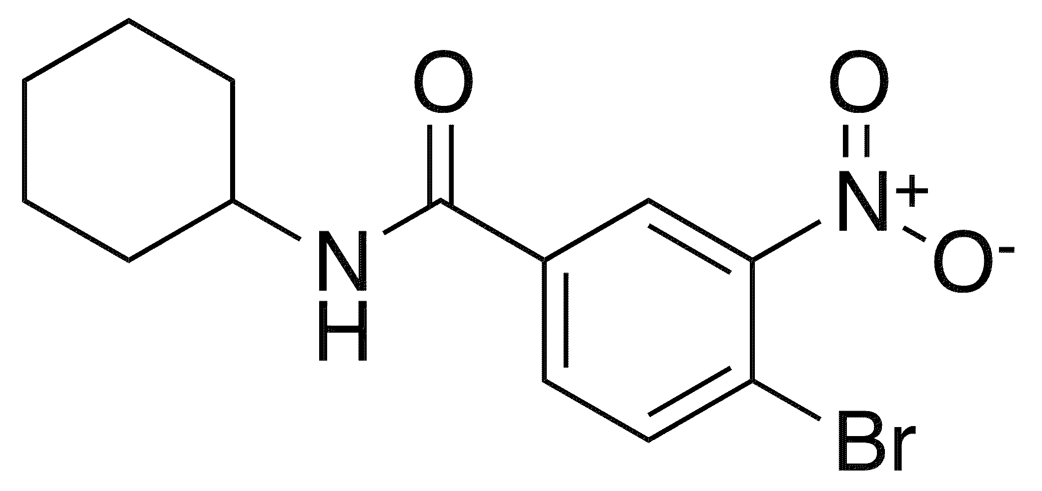 N-Cyclohexyl 4-bromo-3-nitrobenzamide - Chemical structure and product image