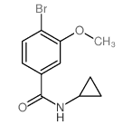 N-Cyclopropyl 4-bromo-3-methoxybenzamide - Chemical structure and product image