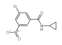 N-Cyclopropyl 3-bromo-5-nitrobenzamide - Chemical structure and product image