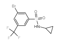 N-Cyclopropyl 3-bromo-5-trifluoromethylbenzenesulfonamide - Chemical structure and product image