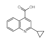 2-Cyclopropyl-quinoline-4-carboxylic acid - Chemical structure and product image