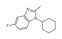 1-Cyclohexyl-5-fluoro-2-methyl-1,3-benzodiazole - Chemical structure and product image