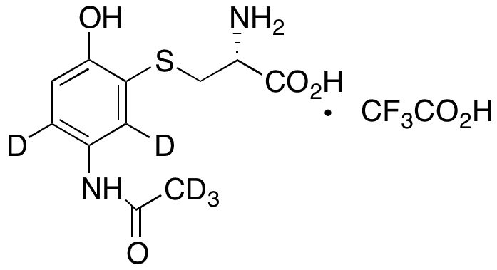 3-Cysteinylacetaminophen-D5 (major), Trifluoroacetic Acid Salt - Chemical structure and product image