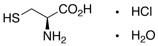 L-Cysteine Hydrochloride Monohydrate - Chemical structure and product image