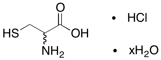 DL-Cysteine Hydrochloride Hydrate - Chemical structure and product image
