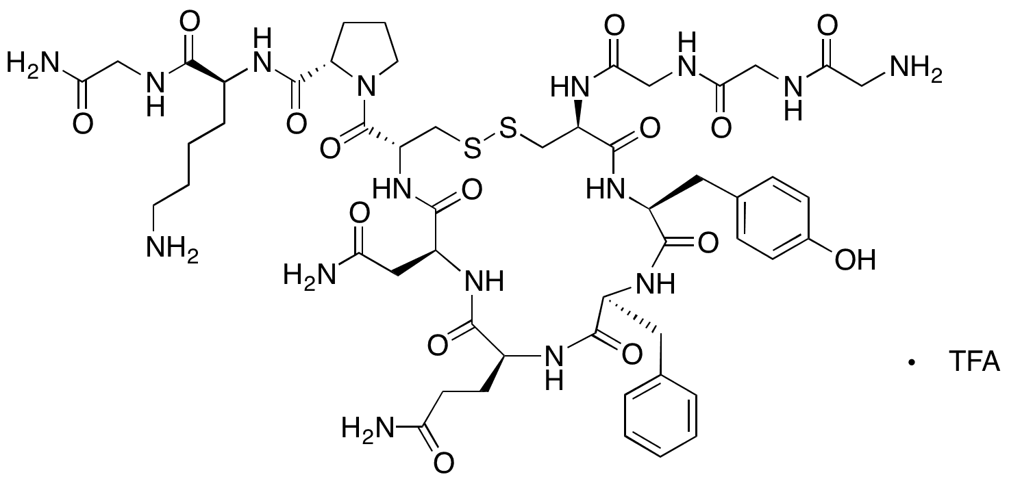 D-Cys(4)-Terlipressin Trifluoroacetic Acid Salt - Chemical structure and product image