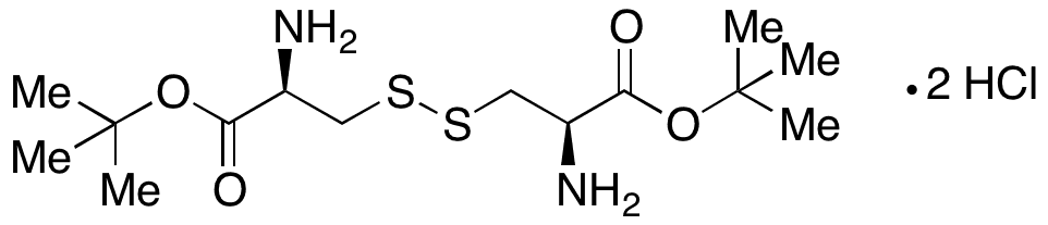 L-Cystine Bis(T-butyl Ester) Dihydrochloride - Chemical structure and product image