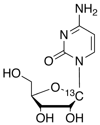 Cytidine-1â€™-13C - Chemical structure and product image