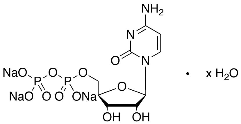 Cytidine 5â€™-Diphosphate Trisodium Salt Hydrate - Chemical structure and product image