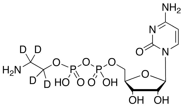 Cytidine 5â€™-Diphosphate Ethanolamine-d4 - Chemical structure and product image