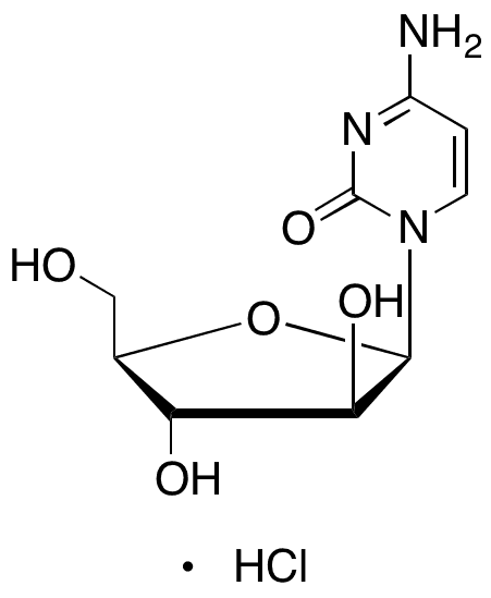 Cytosine beta-D-Arabinofuranoside Hydrochloride - Chemical structure and product image