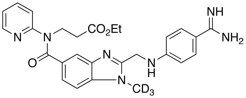 Dabigatran-d3 Ethyl Ester Hydrochloride Salt - Chemical structure and product image