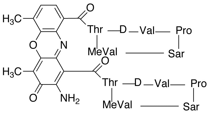 Actinomycin D (Dactinomycin) - Chemical structure and product image