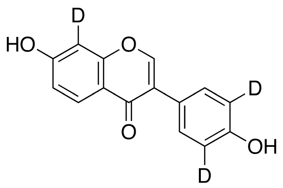 Daidzein-3,5,8-d3 - Chemical structure and product image