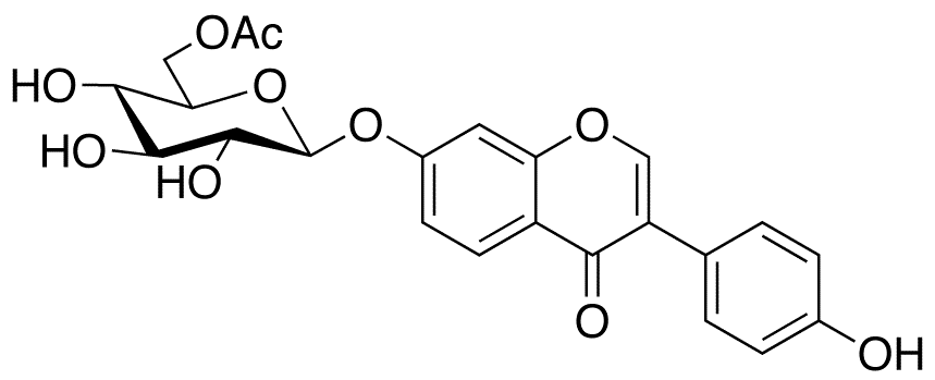 Daidzin 6-O-Acetate - Chemical structure and product image