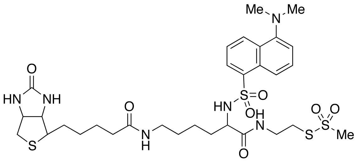 (N-Dansyl)biocytinamidoethyl Methanethiosulfonate - Chemical structure and product image