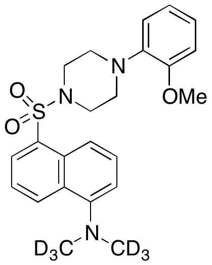 N-Dansyl-d6-1-(2-methoxyphenyl)piperazine - Chemical structure and product image