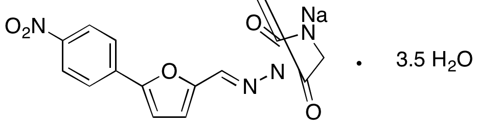 Dantrolene Sodium Salt Hemiheptahydrate - Chemical structure and product image