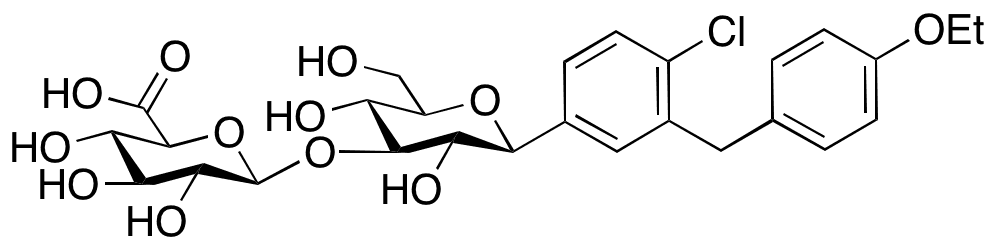 Dapagliflozin 3-O-beta-D-Glucuronide - Chemical structure and product image