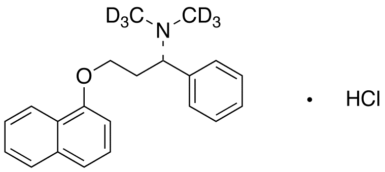 Dapoxetine-d6 Hydrochloride - Chemical structure and product image