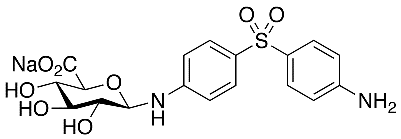 Dapsone N-beta-D-Glucuronide Sodium Salt - Chemical structure and product image