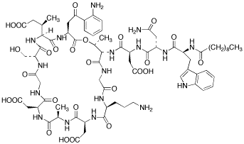 Daptomycin - Chemical structure and product image