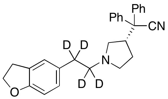 (S)-Darifenacin Nitrile-d4 - Chemical structure and product image