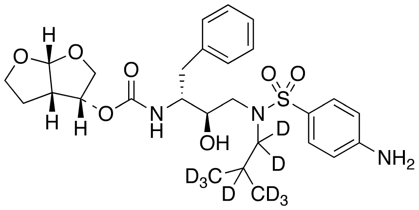 (2R)-Darunavir-d9 - Chemical structure and product image