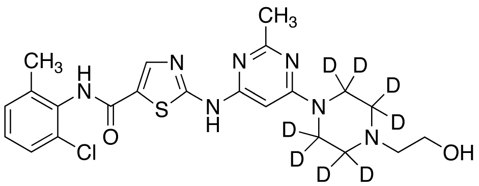 Dasatinib-d8 - Chemical structure and product image