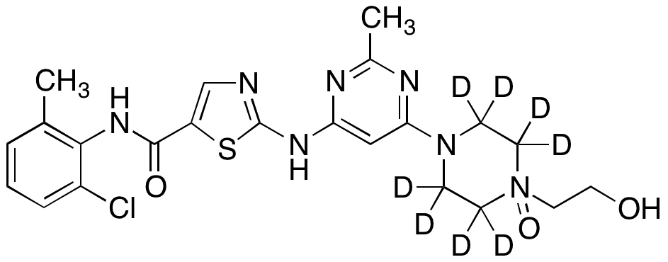 Dasatinib-d8 N-Oxide - Chemical structure and product image