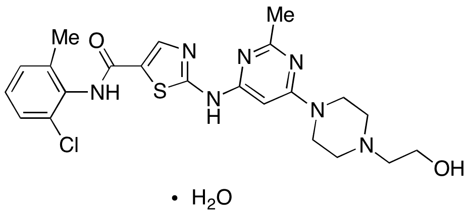 Dasatinib monohydrate - Chemical structure and product image