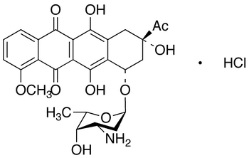 Daunorubicin Hydrochloride - Chemical structure and product image