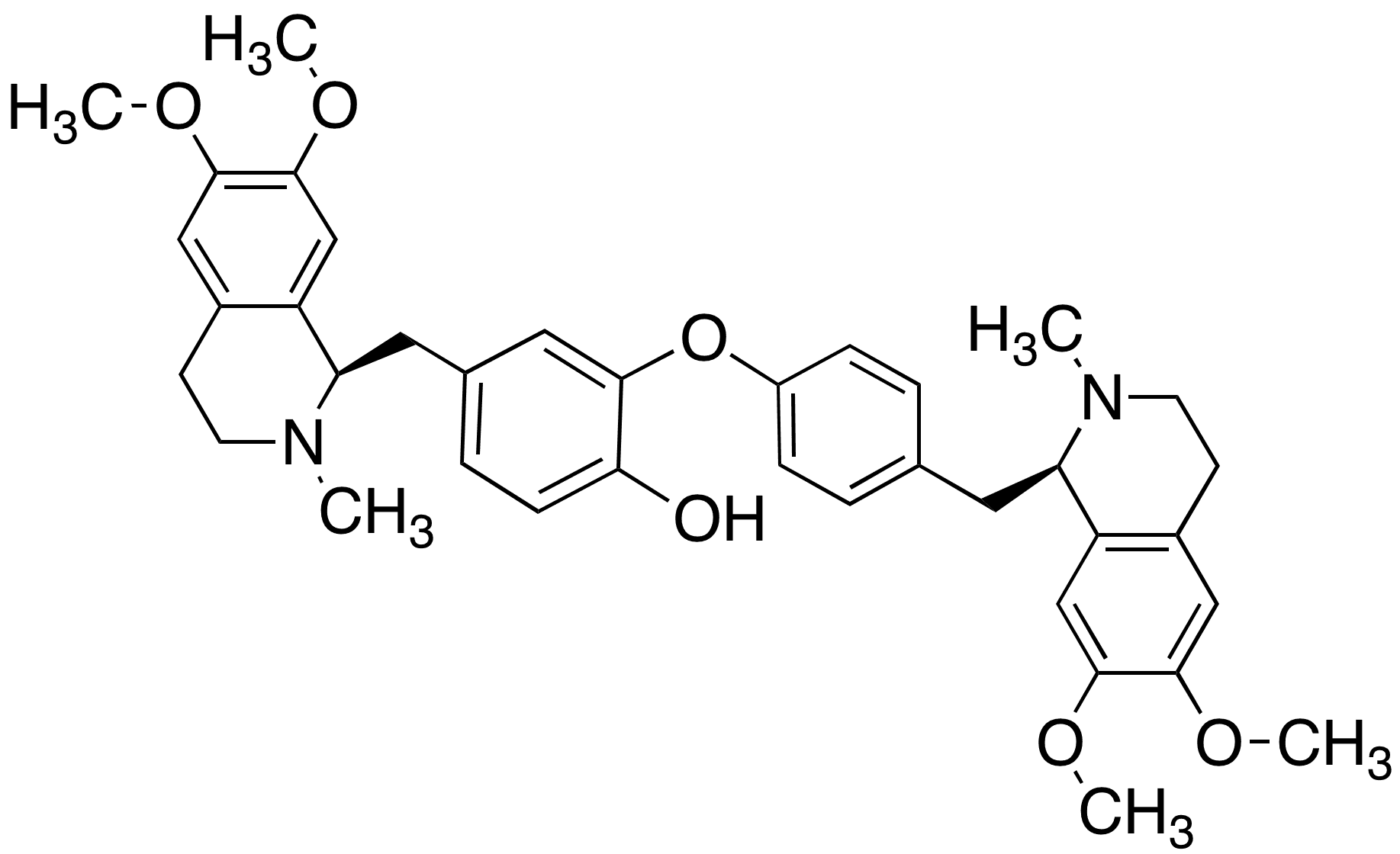 Dauricine - Chemical structure and product image