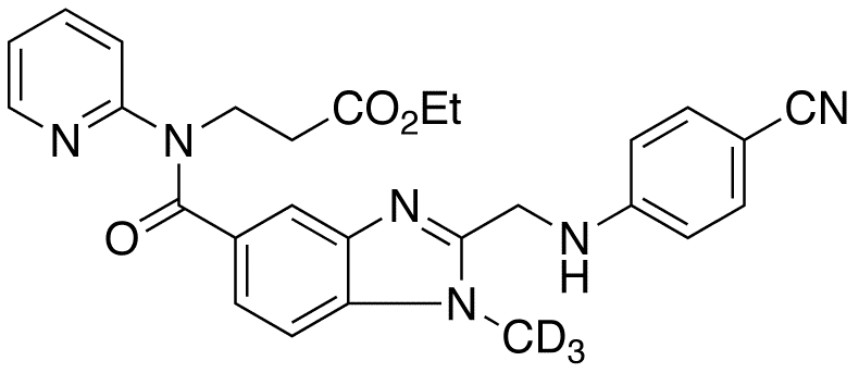 Deacetamidine Cyano Dabigatran-d3 Ethyl Ester - Chemical structure and product image