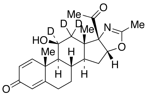 21-Deacetoxy Deflazacort-d3 (Major) - Chemical structure and product image