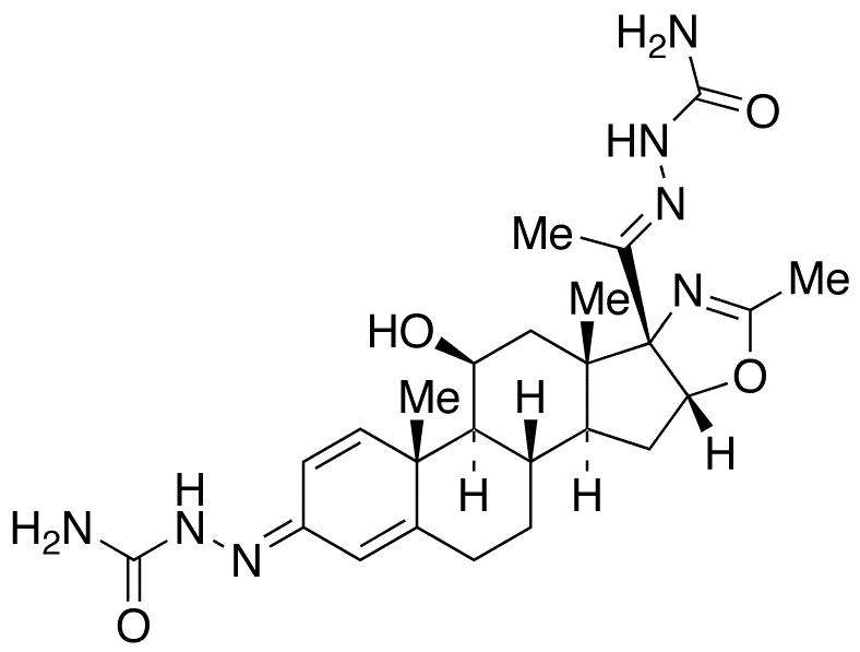 21-Deacetoxy Deflazacort-3,20-hydrazinecarboxamide - Chemical structure and product image