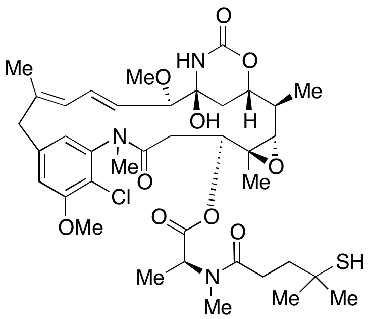 N2-Deacetyl-N2-(4-mercapto-4-methyl-1-oxopentyl)-maytansine - Chemical structure and product image