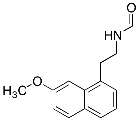 N-Deacetyl-N-Formyl Agomelatine - Chemical structure and product image