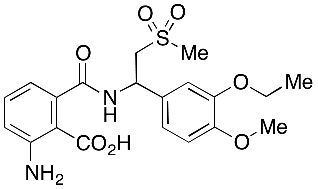 rac-N-Deacetyl-2-carboxy-(seco-phthalimido) Apremilast - Chemical structure and product image