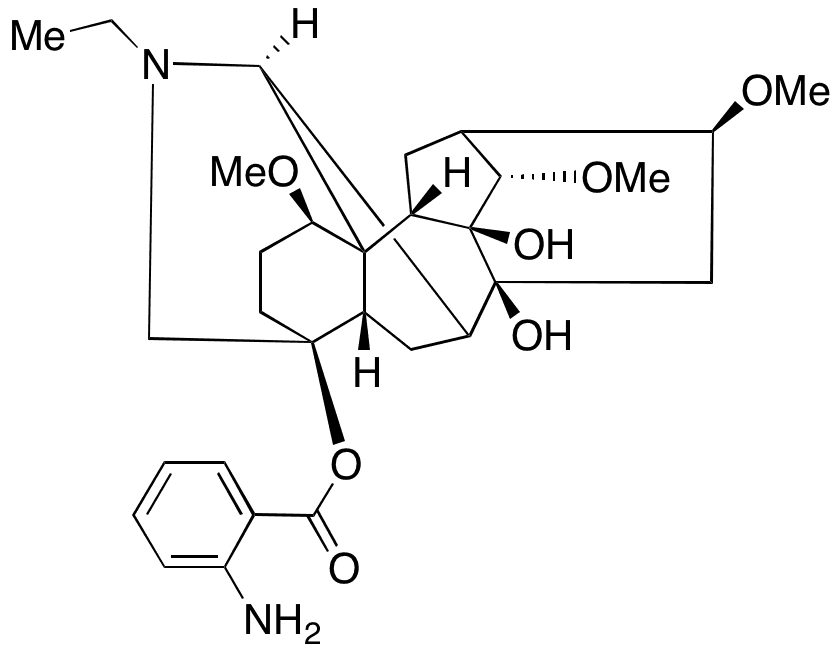 (+)-N-Deacetyllappaconitine - Chemical structure and product image