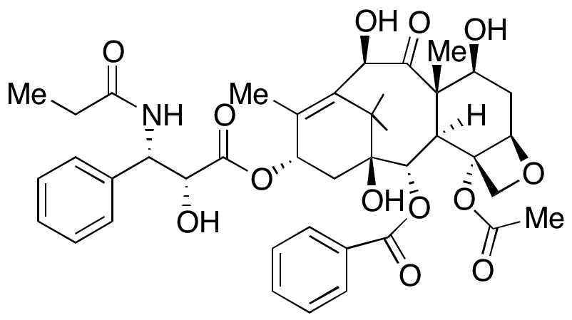 N-Debenzoyl-N-propanoyl-10-deacetylpaclitaxel - Chemical structure and product image