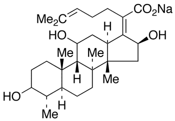 16-Deacetyl Fusidic Acid Sodium Salt - Chemical structure and product image