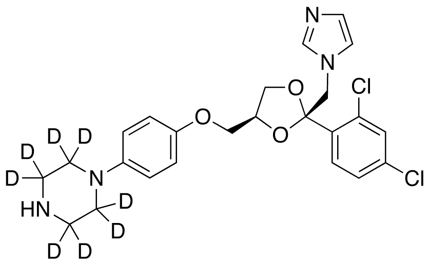 Deacetyl Ketoconazole-d8 - Chemical structure and product image