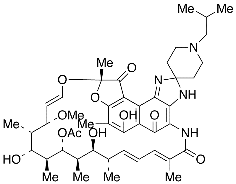 25-O-Deacetyl-23-O-acetyl Rifabutin - Chemical structure and product image