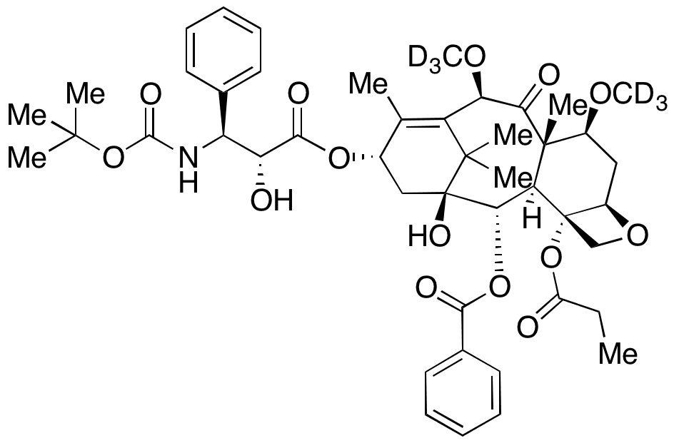 4-Deacetyl-4-propionyl Cabazitaxel-D6 - Chemical structure and product image