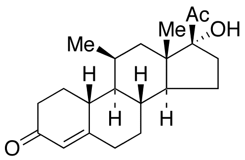 17-Hydroxy-11 beta-methyl-19-norprogesterone - Chemical structure and product image