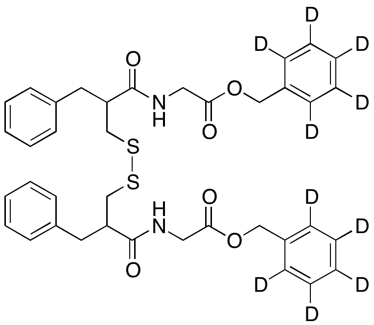 Deacetyl Racecadotril Disulfide-d10 - Chemical structure and product image