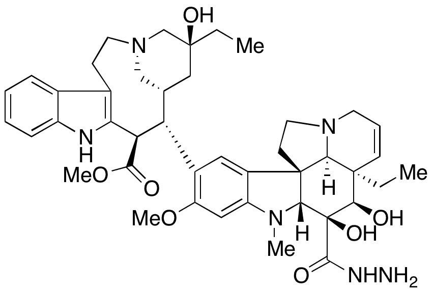 Deacetylvinblastine Hydrazide - Chemical structure and product image