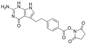 4-[2-(7-Deazaguanine)ethyl]benzoic Acid N-Hydroxysuccinimide Ester - Chemical structure and product image