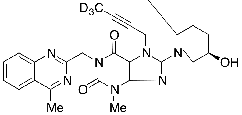 3-Deamino 3-Hydroxy Linagliptin-d3 - Chemical structure and product image